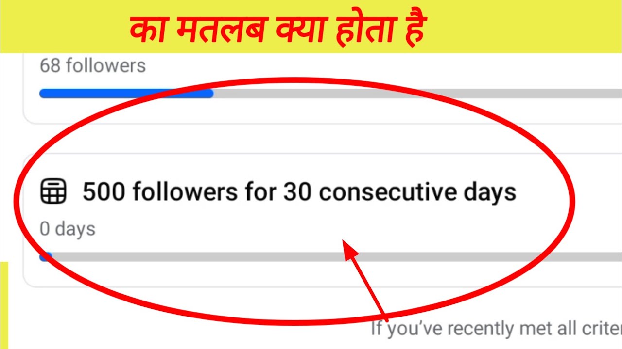 Facebook | 500 followers in 30 consecutive days ka matlab kya hota hai