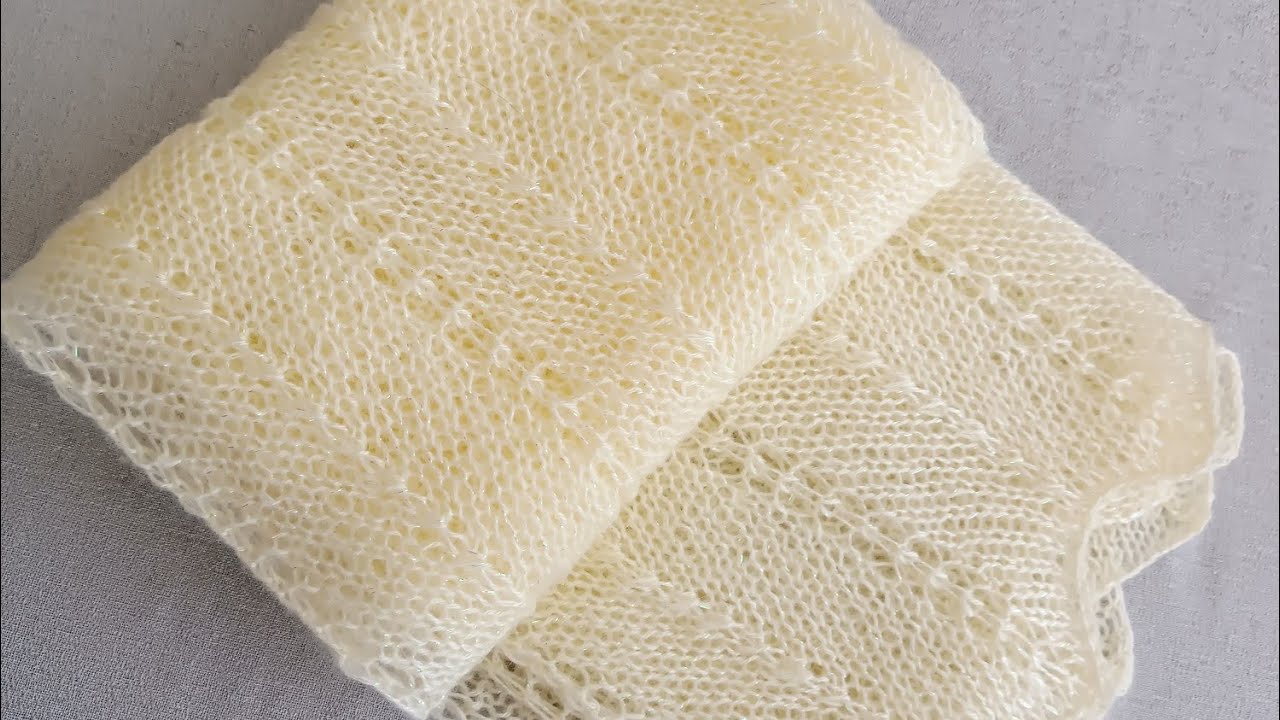 🔥1 Yumakla 1Günde Örülen Şahane Şal Modeli 🔥 Örmesi Çok Zevkli İki Şiş Örgü Model#crochet#knitting 🔥