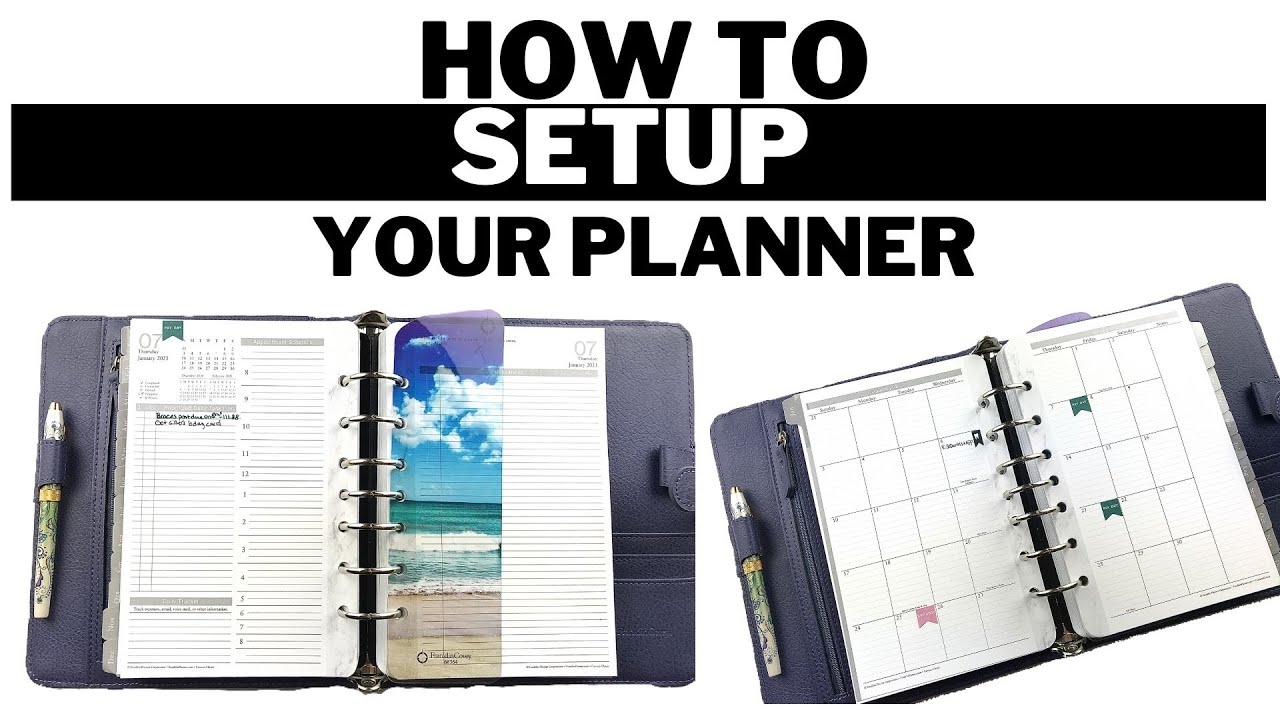 How to setup your planner - 7 Functional Tips
