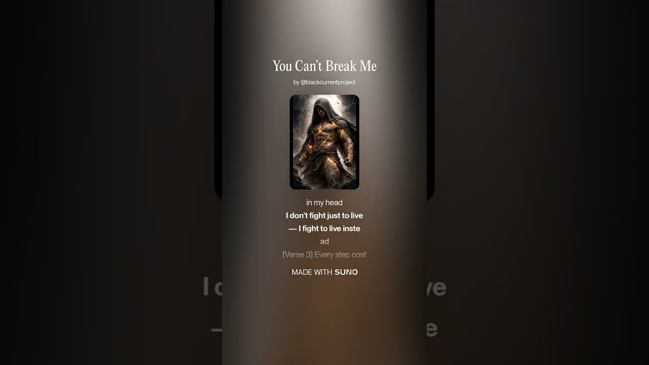 You Can’t Break Me