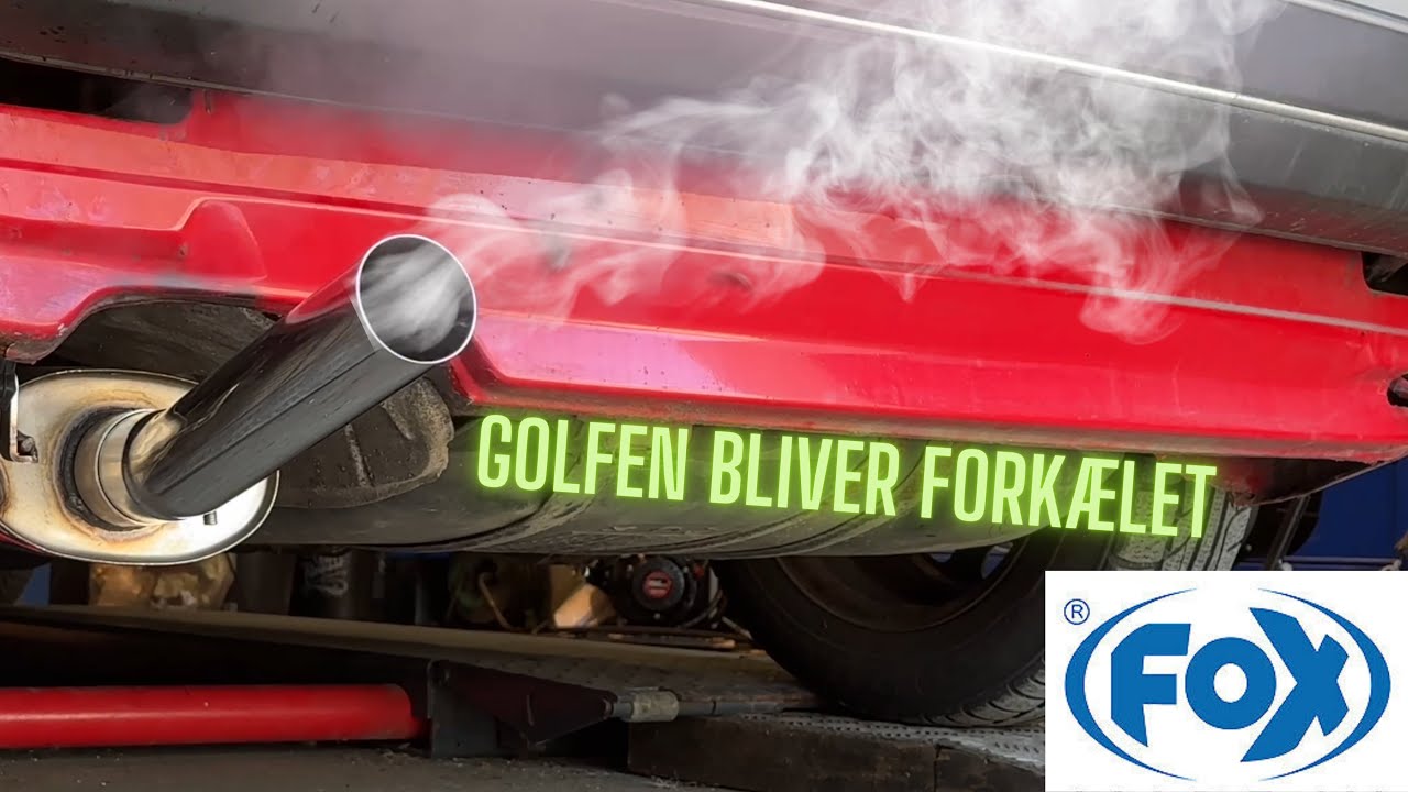VW Golf mk2 GL FOX Exhaust | Rustfri Udstødning