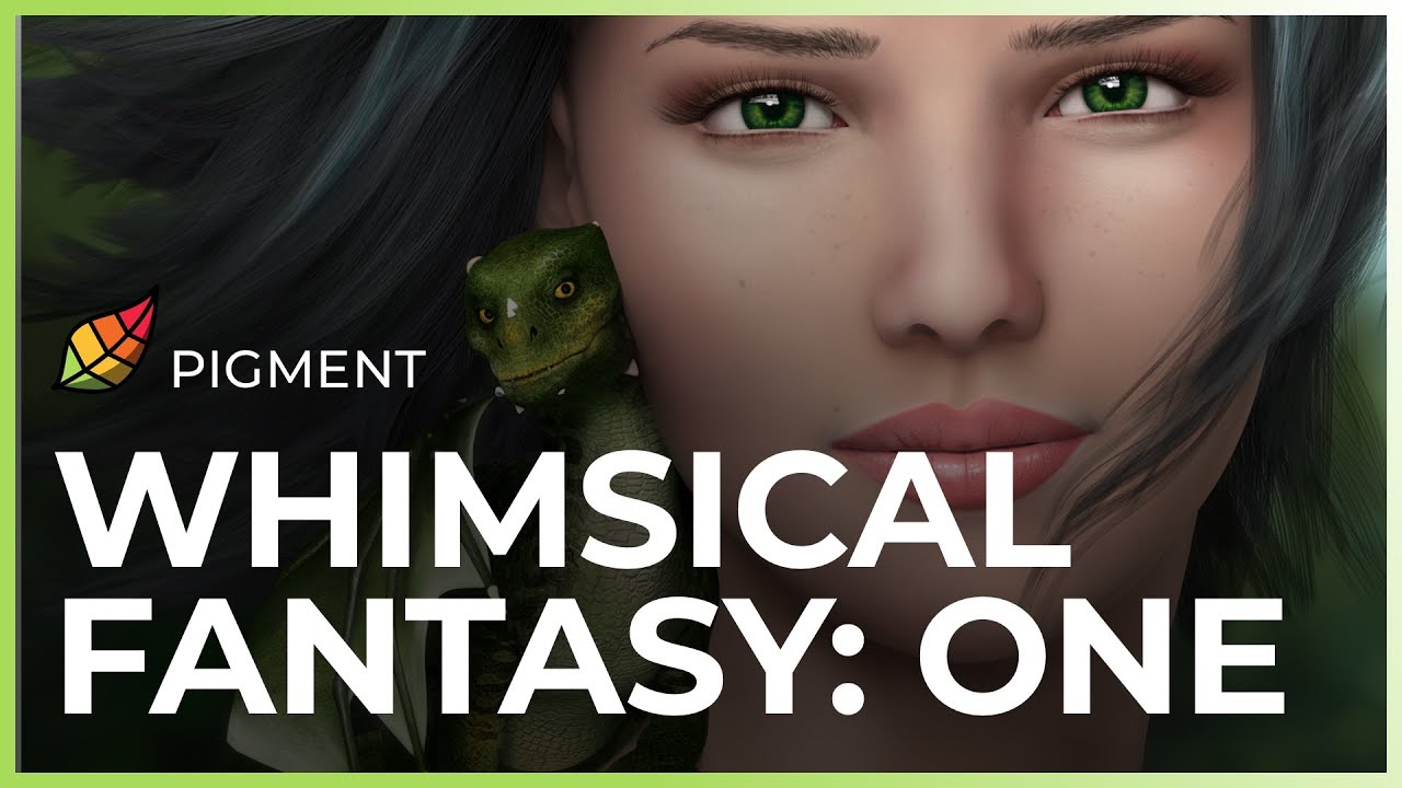 Whimsical Fantasy Digital Coloring Tutorial: Part One | Digital Coloring with Pigment