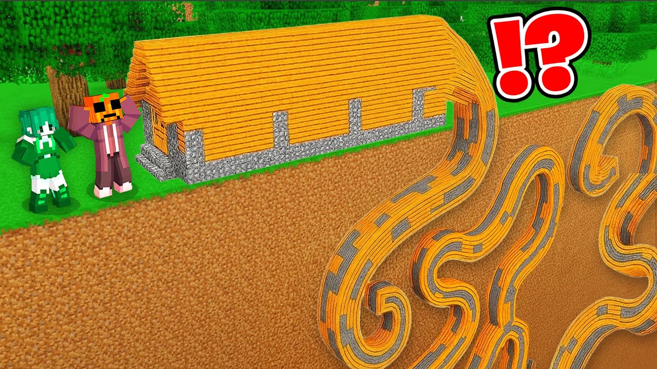 Esta Casa es DEMASIADO LARGA y Esta BAJO TIERRA en Minecraft!