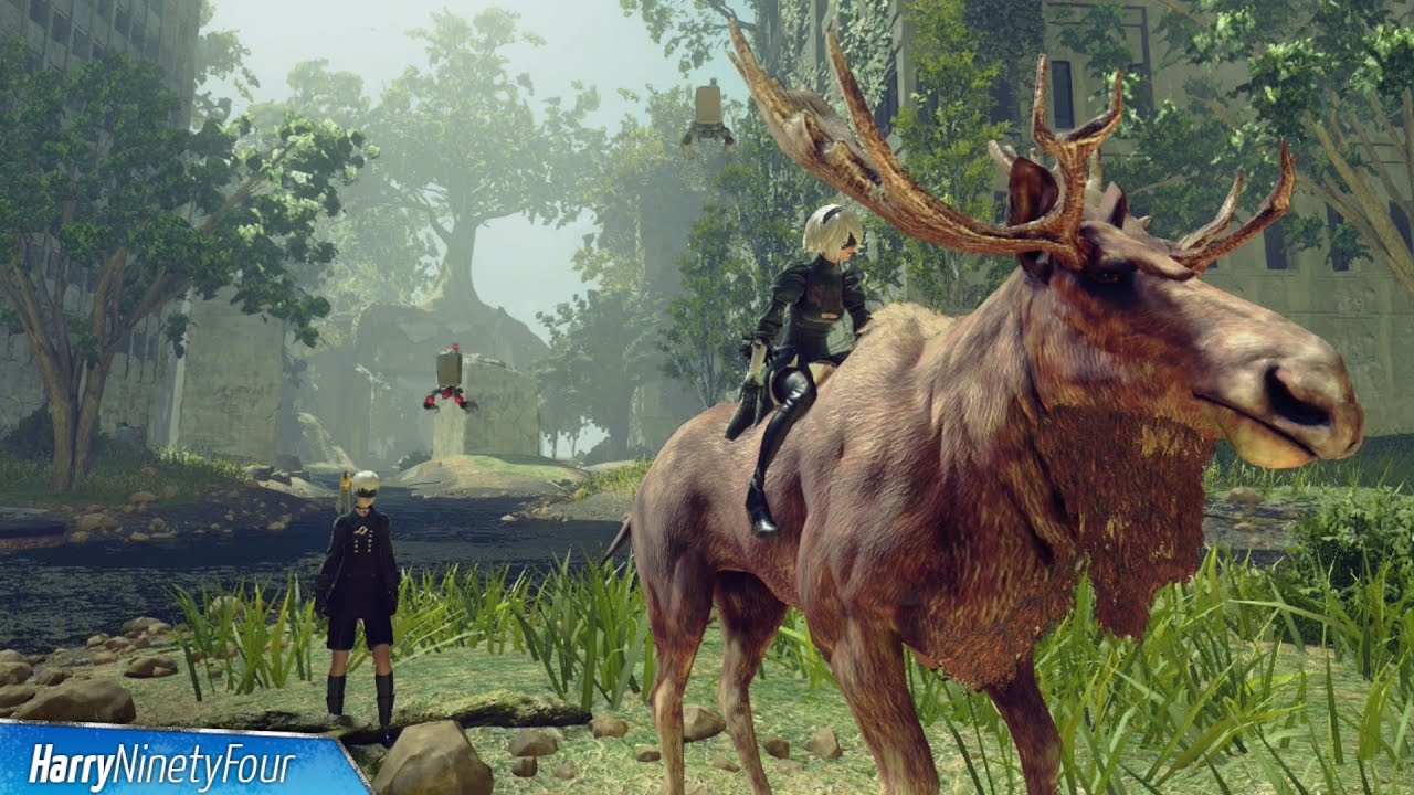 Nier Automata - How to Ride Animals (Animal Rider Trophy Guide)