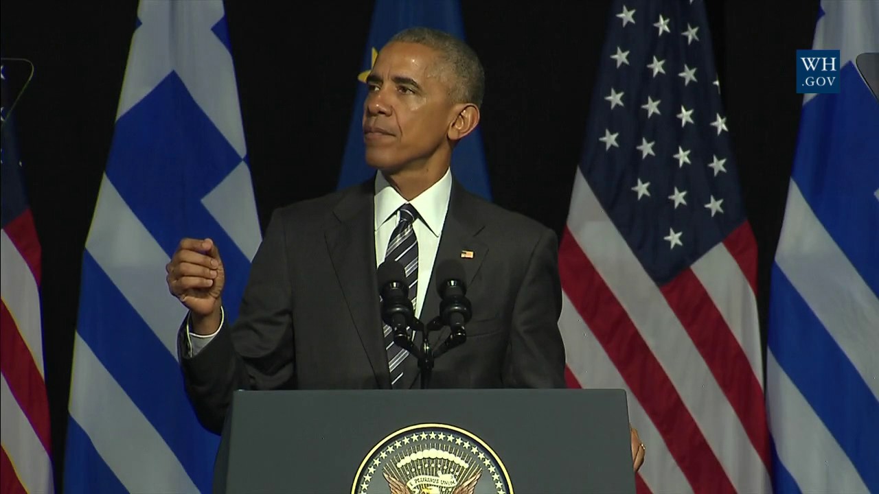 President Obama Delivers Remarks at the Stavros Niarchos Foundation Cultural Center