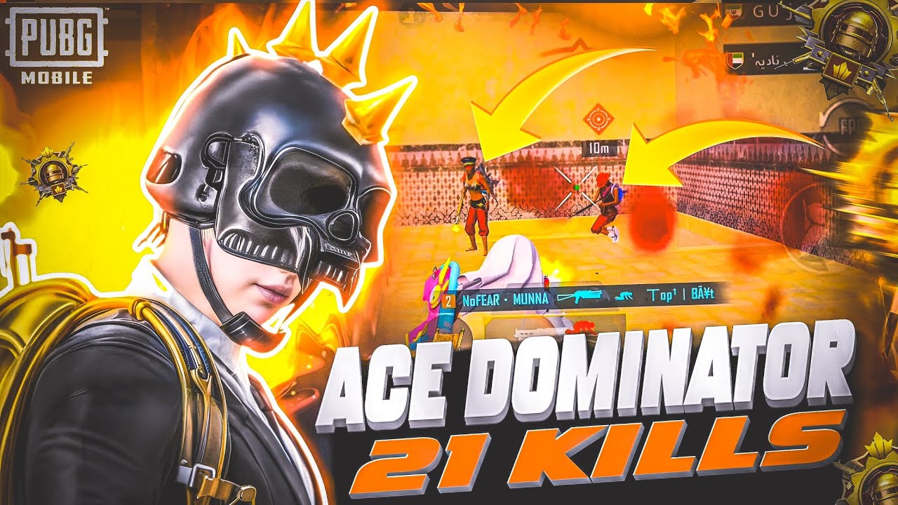 ACE Dominator 21 Kills 🔥 | PUBG Mobile High Kill Solo Gameplay #pubgmobile #nofearmunna 