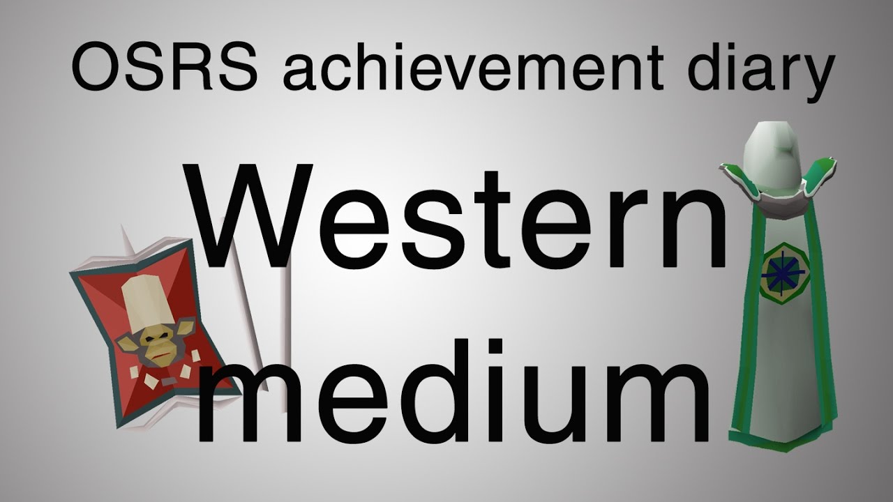 [OSRS] Western provinces medium diary guide