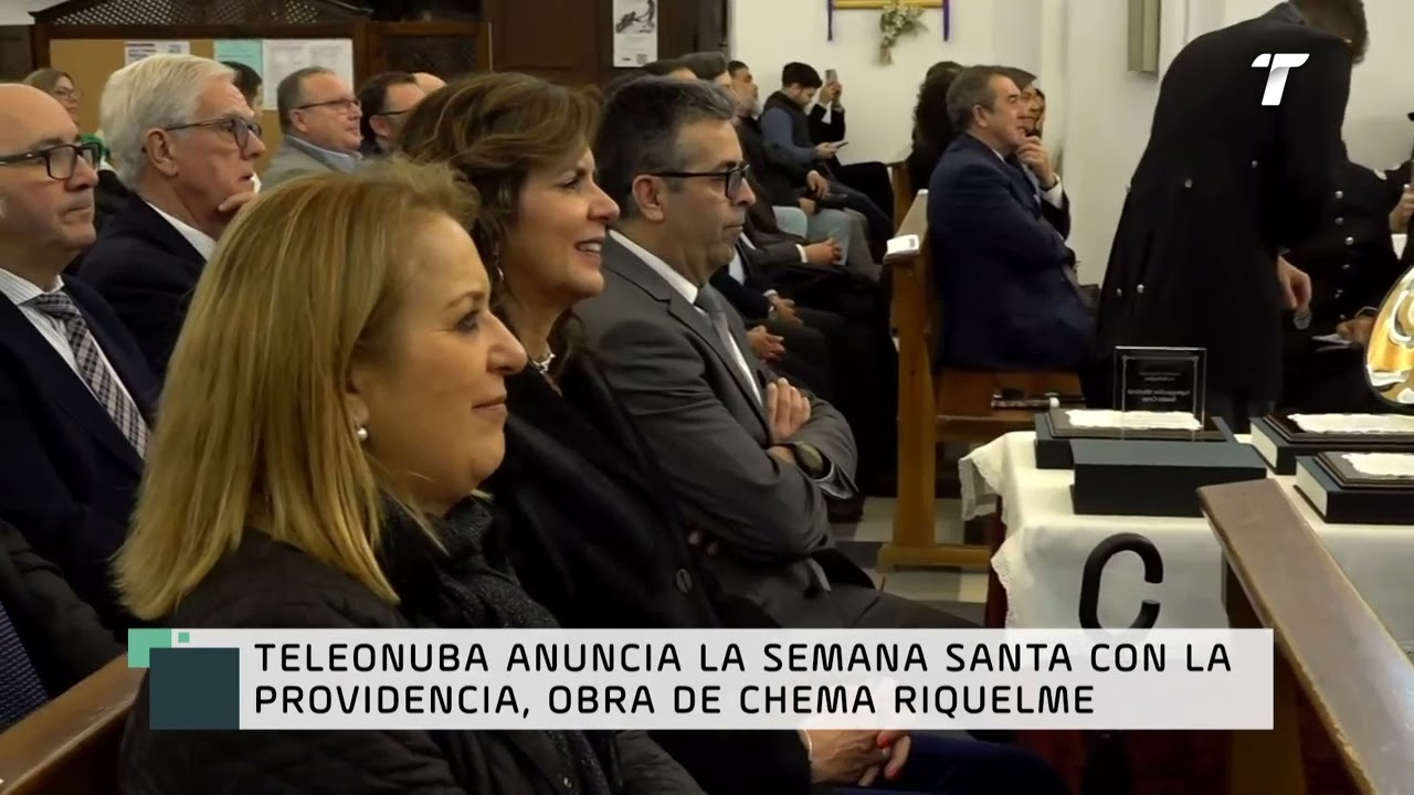 Teleonuba anuncia la Semana Santa con el Señor de la Providencia, obra de Chema Riquelme