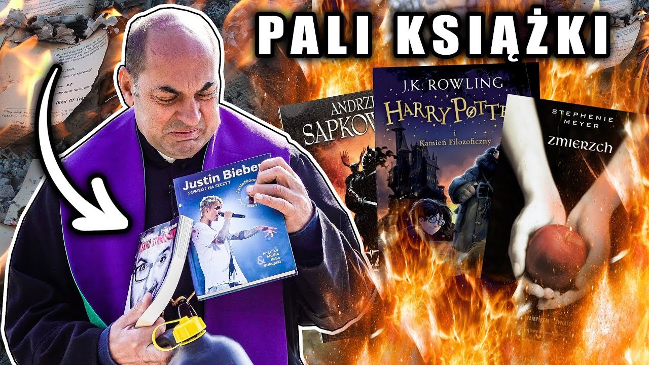 KSIĄDZ PALI ZAKAZANE KSIĄŻKI! - Przygody Księdza B.Hemota
