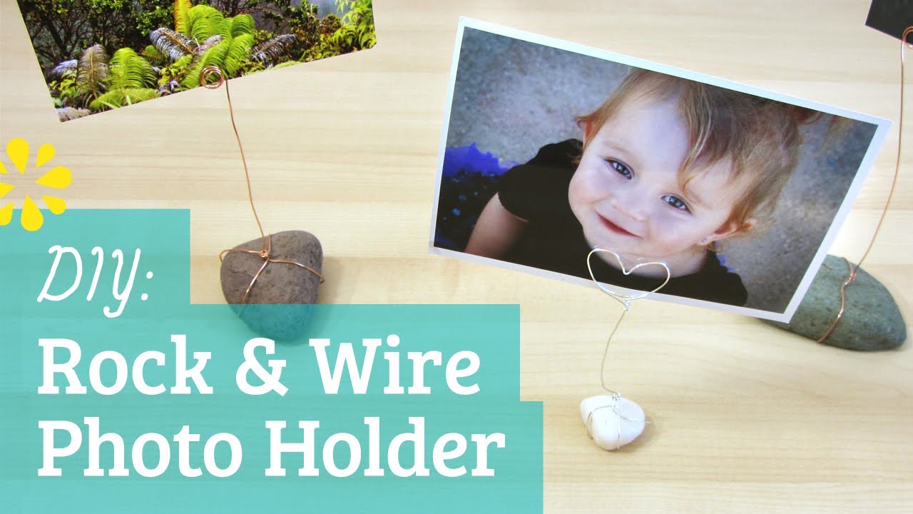 DIY Rock & Wire Photo Holders | Kin Collab | Sea Lemon