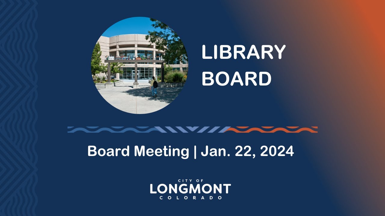 Library Board Meeting Jan. 22, 2024