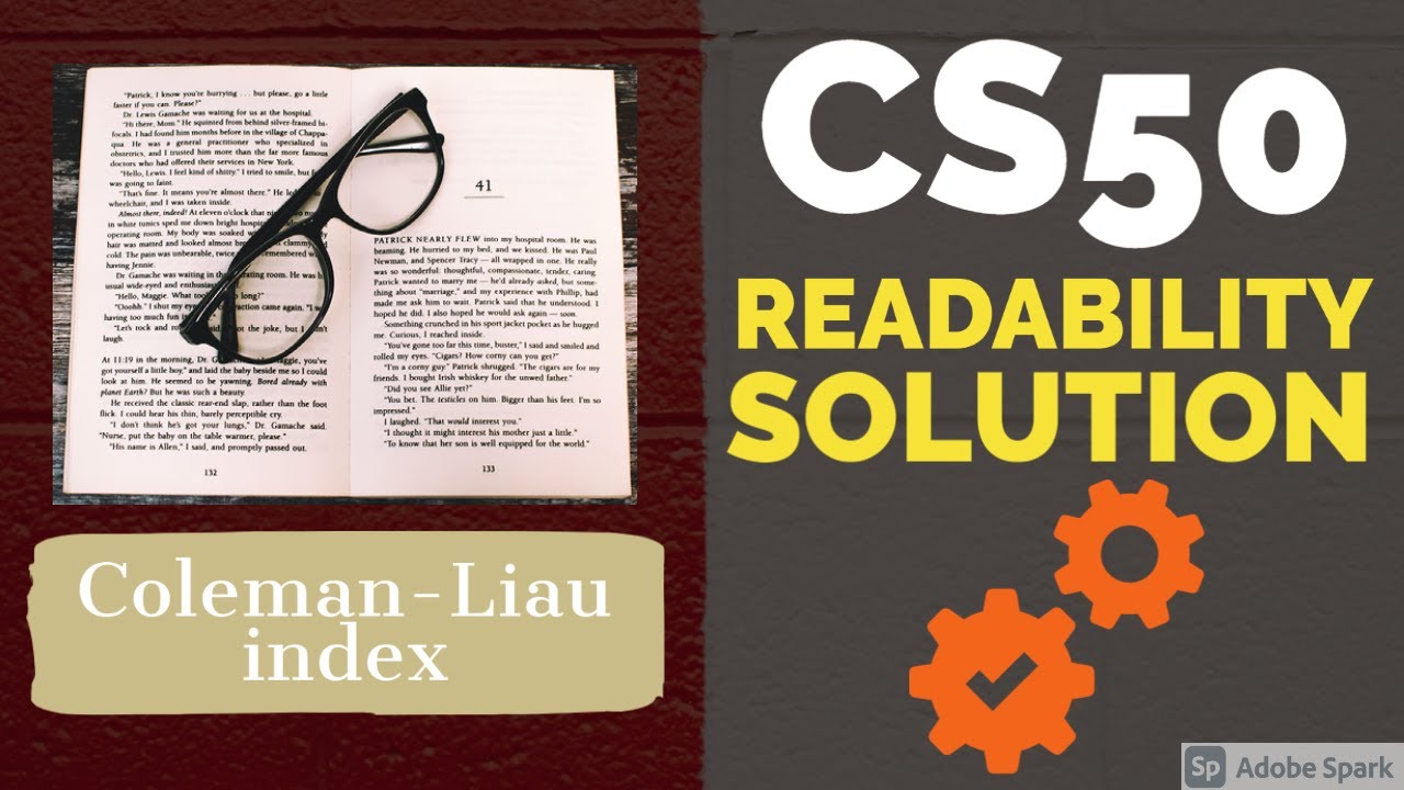 CS50 readability solution (Week 2 pset2)