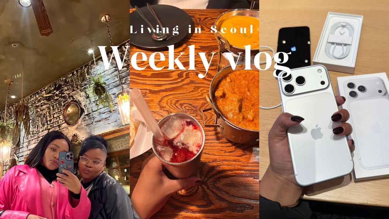 Life in Korea: #weeklyvlog Friendship date, Got an iphone 17 pro max , Indian restaurant & more…