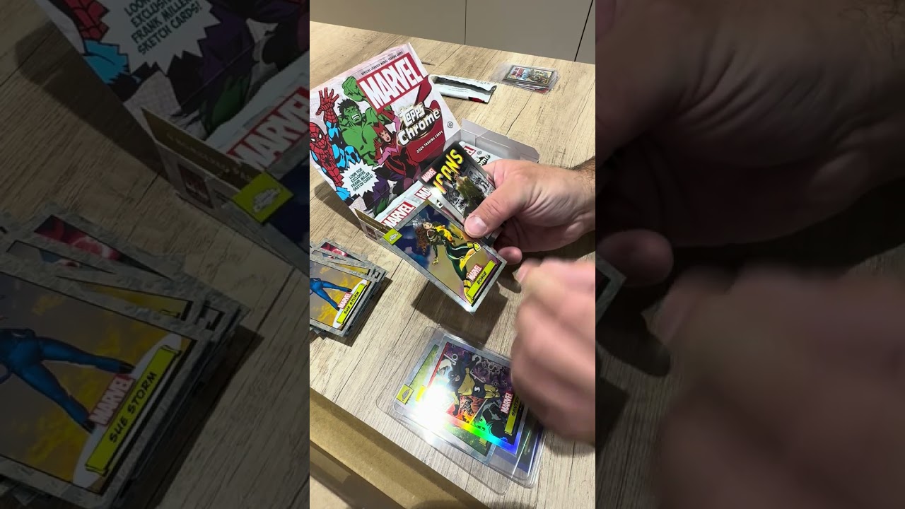 ⁠box breaking Topps Chrome marvel @Topps @marvel #boxbreaking firsttime #amateur
