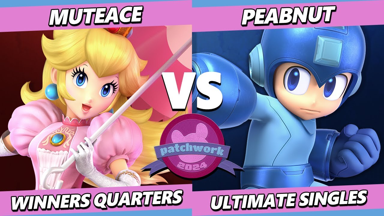 Patchwork 2024 - Muteace (Peach) Vs. Peabnut (Mega Man) Smash Ultimate - SSBU