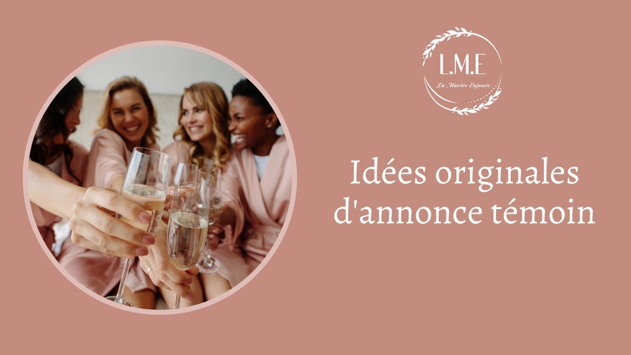 Idées originales et fun d'annonce témoin/ demoiselle d'honneur #temoinmariage #mariage