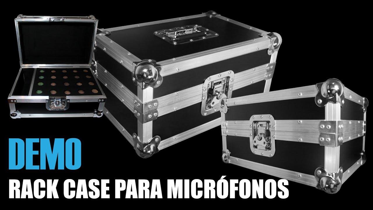 Rack Case para Micr&oacute;fonos. Flight Case microphones. Cases Per&uacute;.