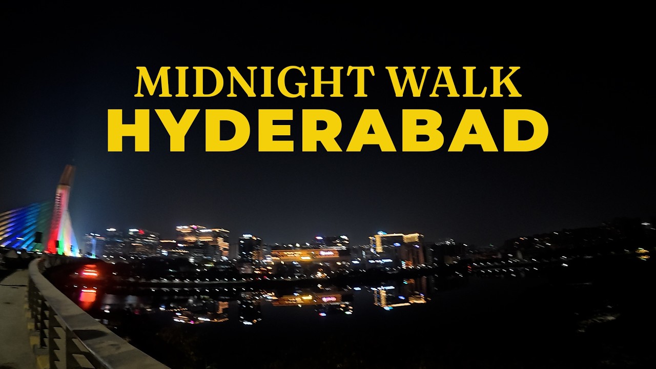 Midnight Walk in Hyderabad | PG to Durgam Cheruvu Cable Bridge.