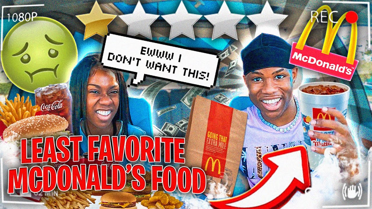 WE TRIED OUR LEAST FAVORITE ITEMS FROM MCDONALDS!!!