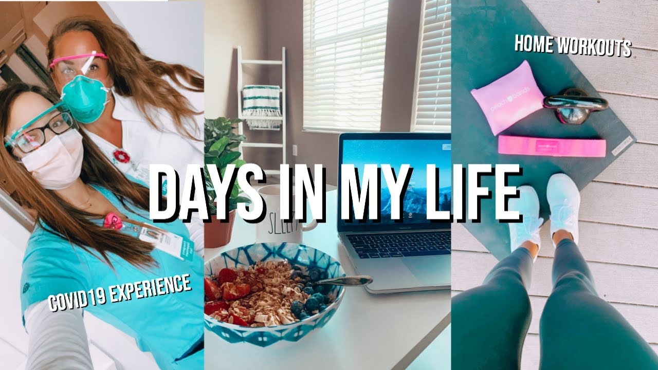 VLOG: working in the ER during global pandemic, home workouts, TikTok whipped coffee
