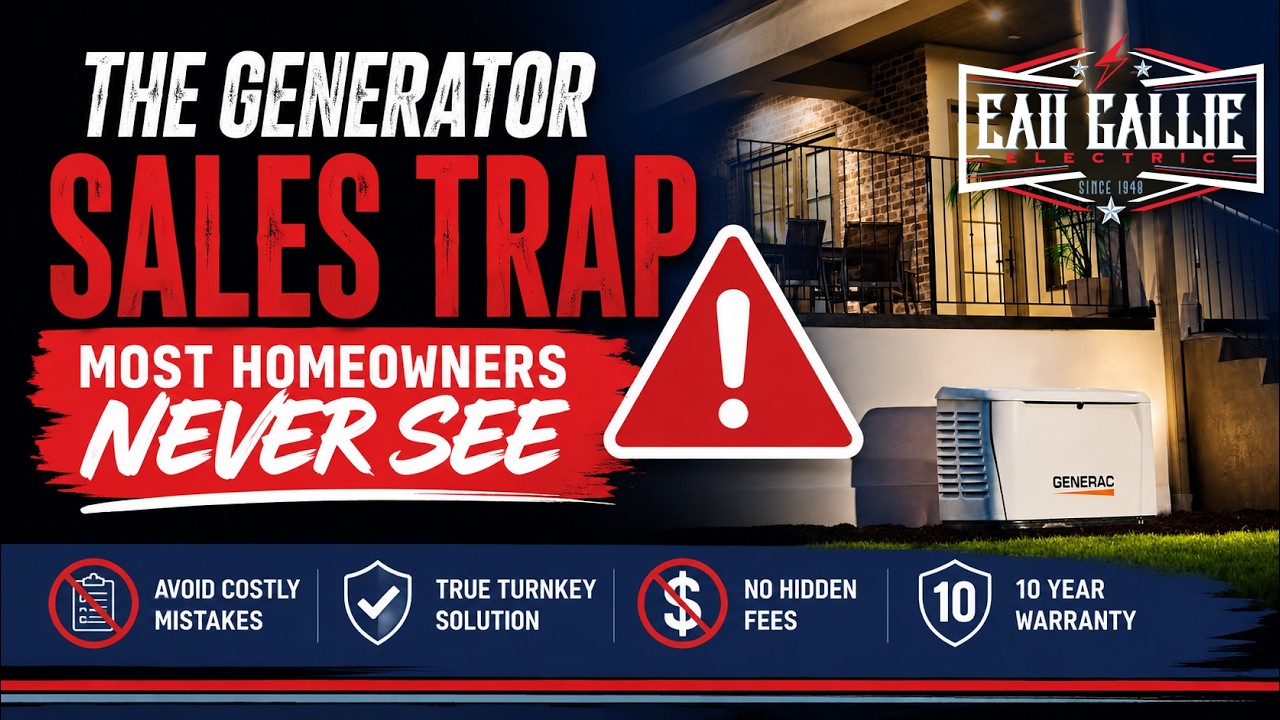 Generator Sales Trap  - Avoid Costly Mistakes #generac #eaugallieelectric