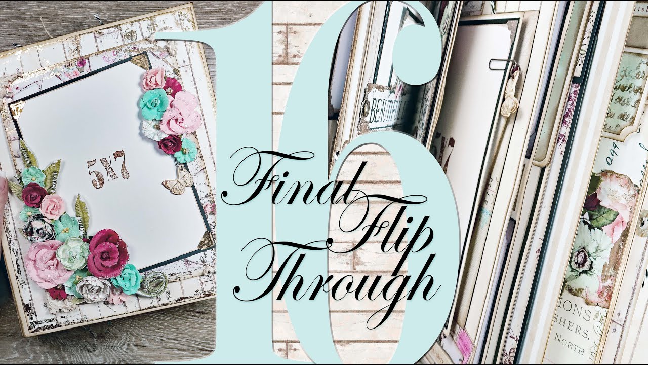 Large Scrapbook Album Detailed Flip Through