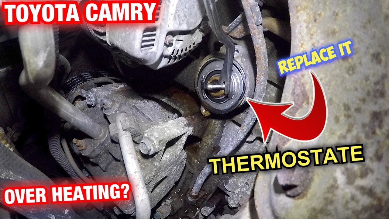 Замена термостата и промывка охлаждающей жидкости в Toyota Camry для перегрева || Исправлены проб...