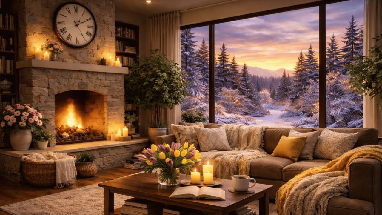 Fireplace Ambience for Sleep | Quiet Ember Night