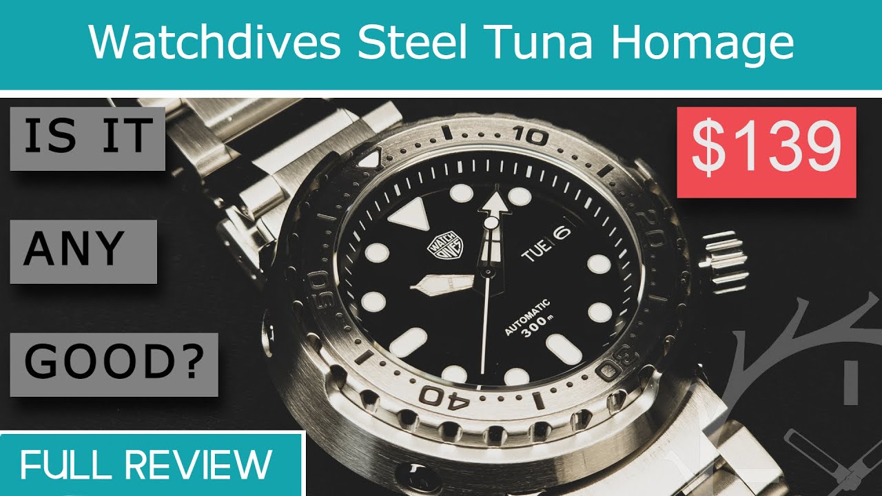 Watchdives Steel Tuna Homage - Full review
