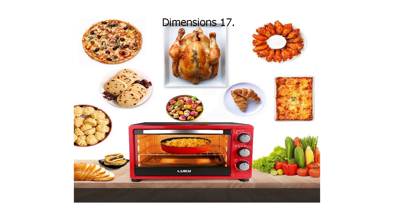 Special Discount on Luby 6 Slice Convection Toaster Oven with Timer Toast Broil Settings