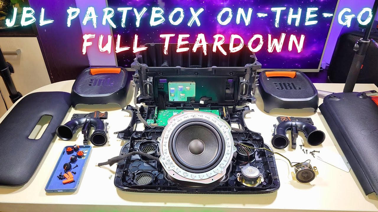 JBL Partybox On-The-Go Full Teardown JBL OTG Disassembly