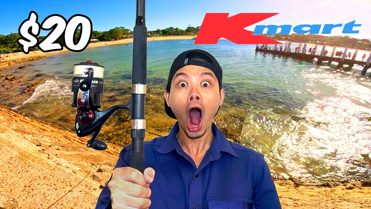 Can you catch BIG fish $20 budget? $20 Kmart Challenge!