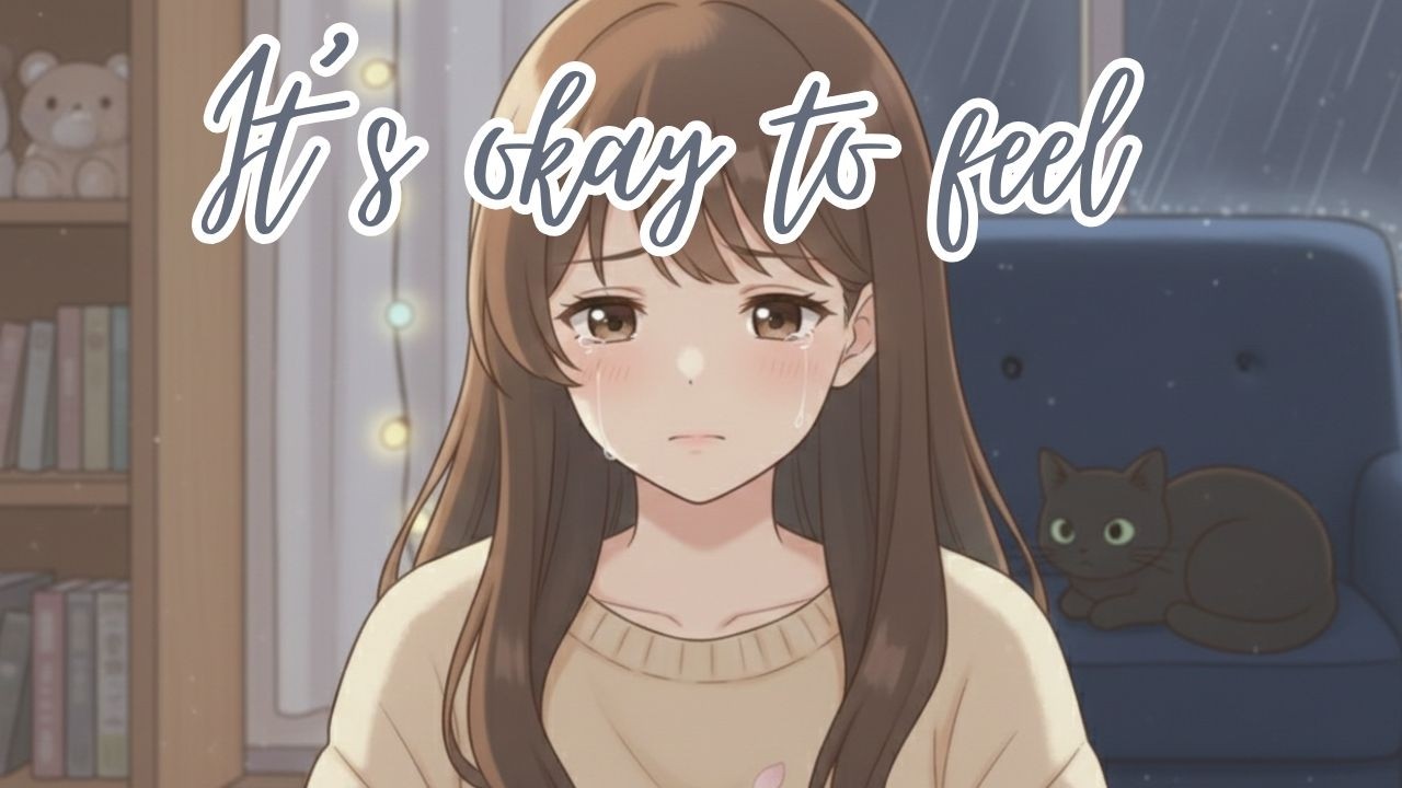 it’s okay to feel. 🌧️ You’re safe to let go now ☁️ (lofi hip hop / piano mix)