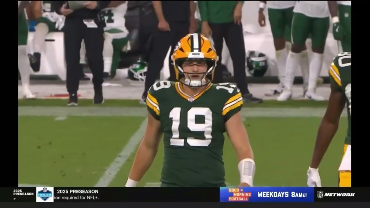 Taylor Elgersma #19 QB Green Bay Packers 9 August 2025