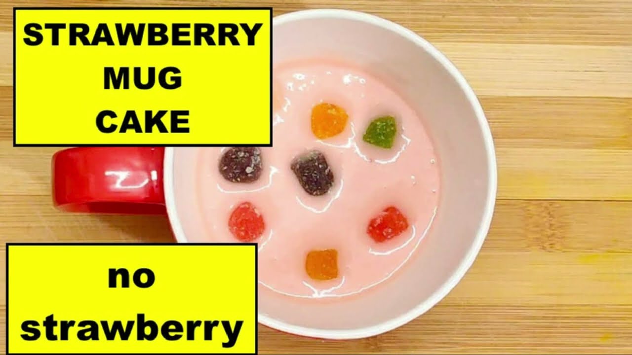 Strawberry Mug Cake | Strawberry Mug Cake Without Strawberry | one minute cake