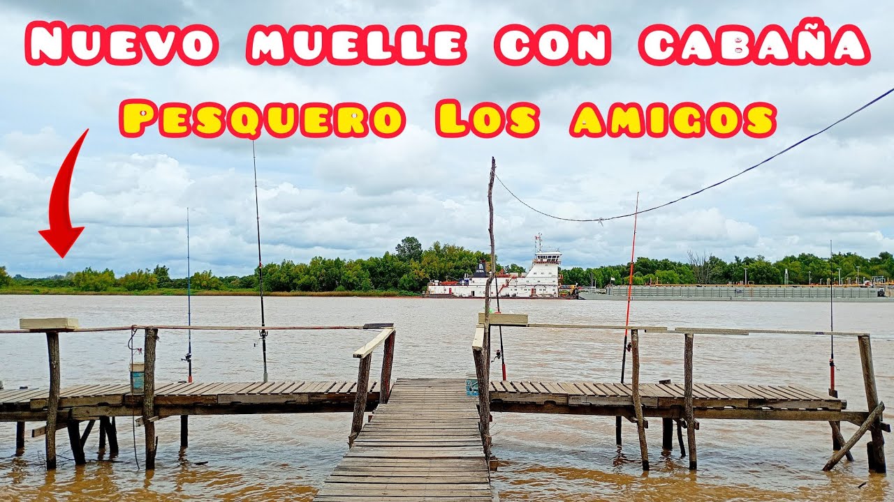 PESCA Y COCINA EN ZÁRATE ! Nuevo MUELLE con CABAÑA