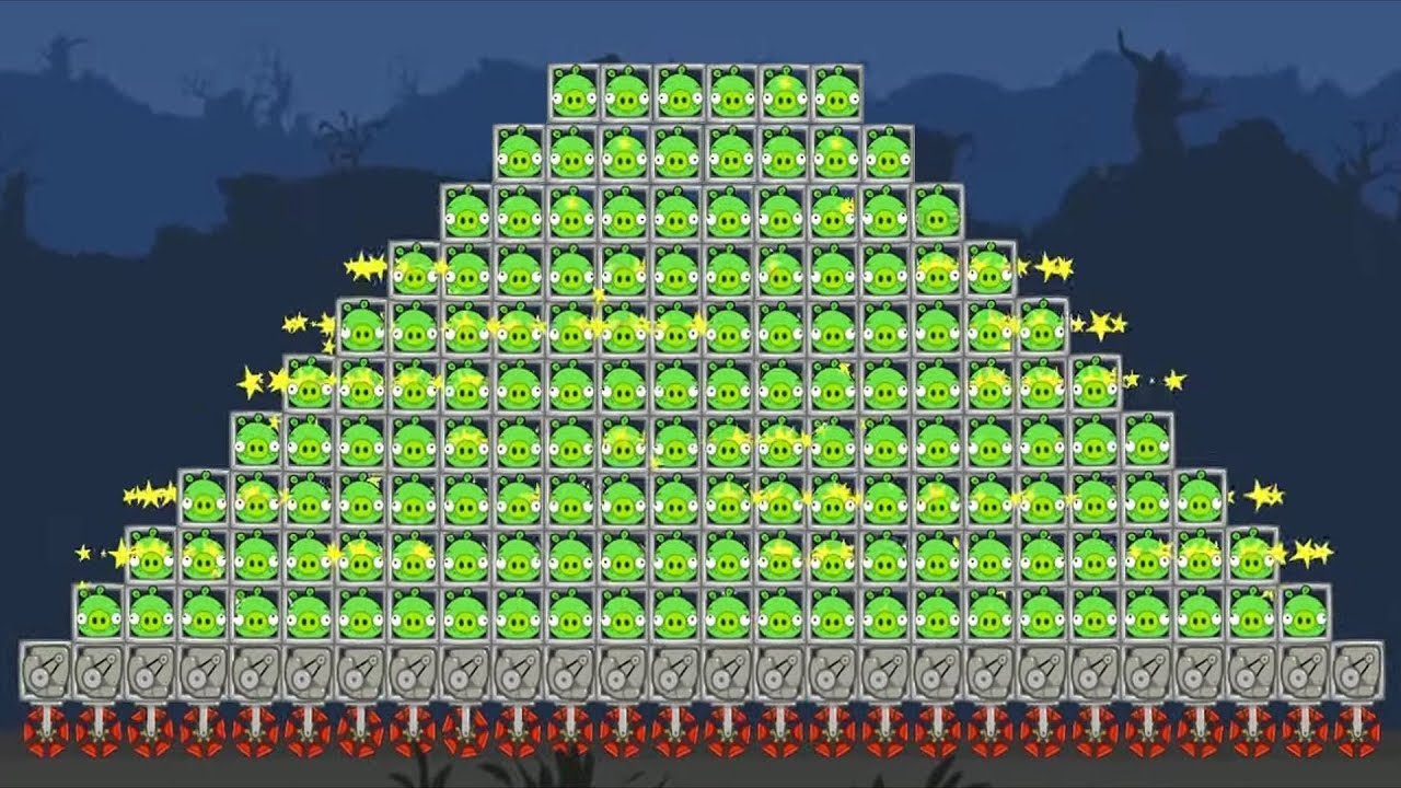 Bad Piggies - THE HUGE PYRAMID TANK INVENTIONS OF 1000 PIGGIES!