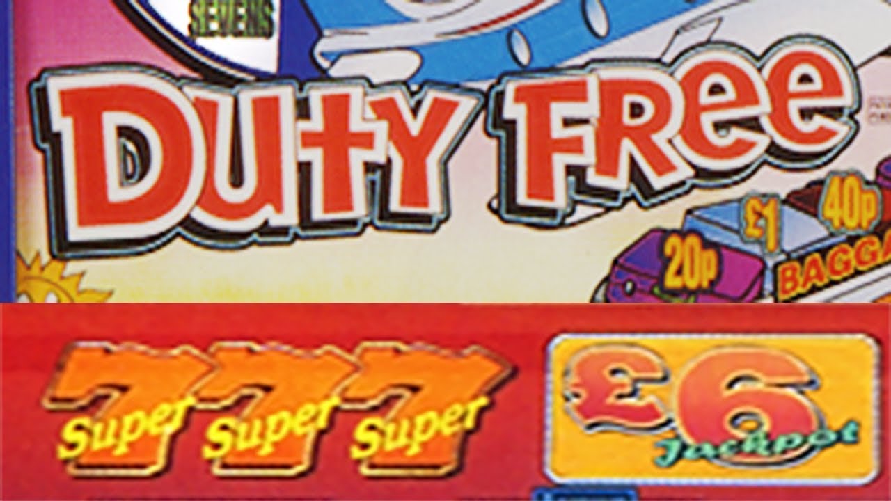 £6 jackpot duty free fruit machine