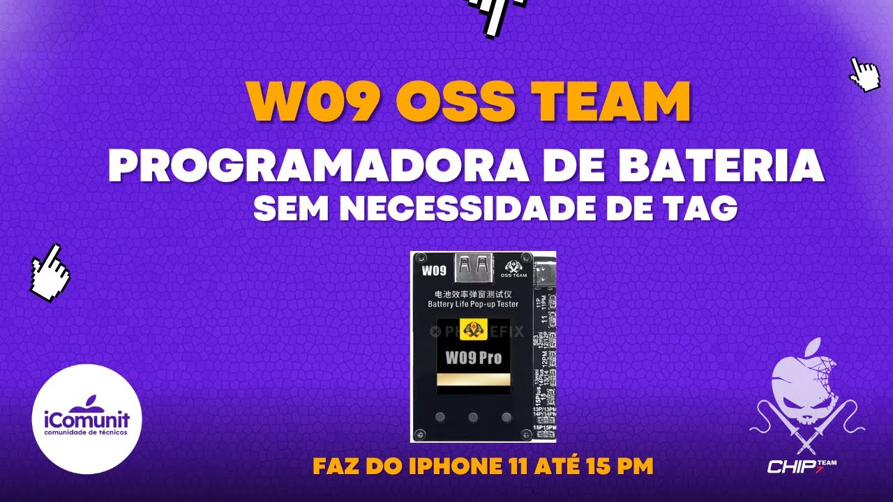 W09 PROGRAMADORA DE BATERIA 11-15PM SEM TAG