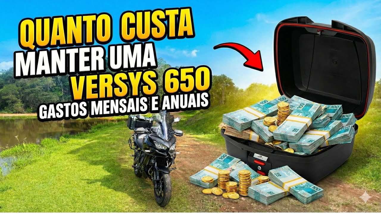 QUANTO CUSTA MANTER UMA VERSYS 650 2022 ? MES / ANO