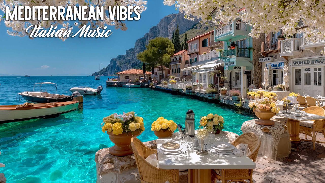 Golden Mediterranean Luxury Music 🌊 Italian Coastal Elegance & Coastal Villa Aesthetic