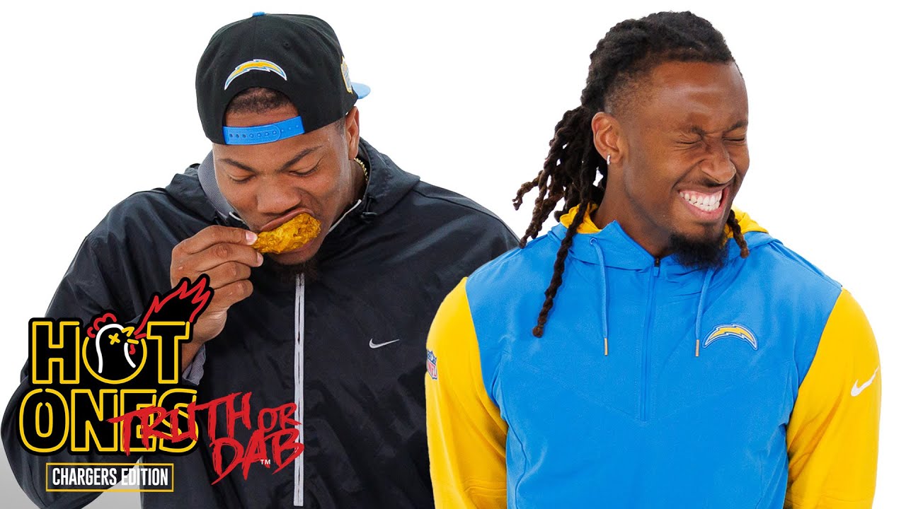 NFL Rookies Quentin Johnston & Daiyan Henley Play Truth or Dab | LA Chargers