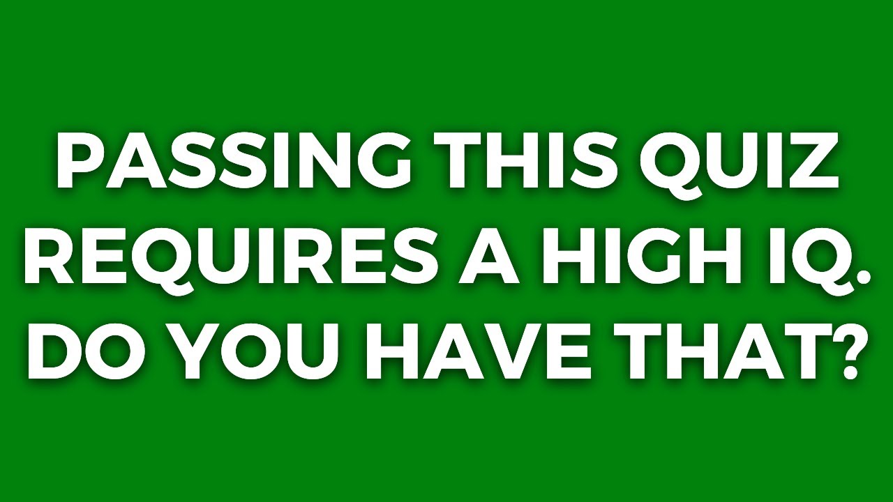 General Knowledge Quiz For Seniors - Multiple-choice | You Should Rock It!