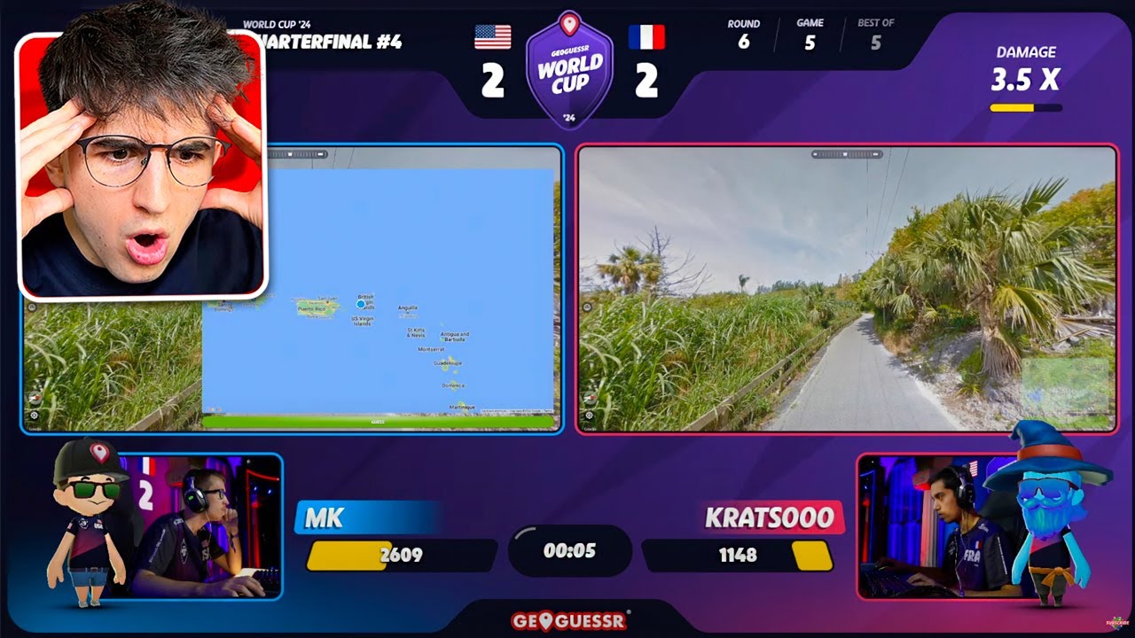 la partida más FRENÉTICA del mundial de geoguessr (mi reacción)