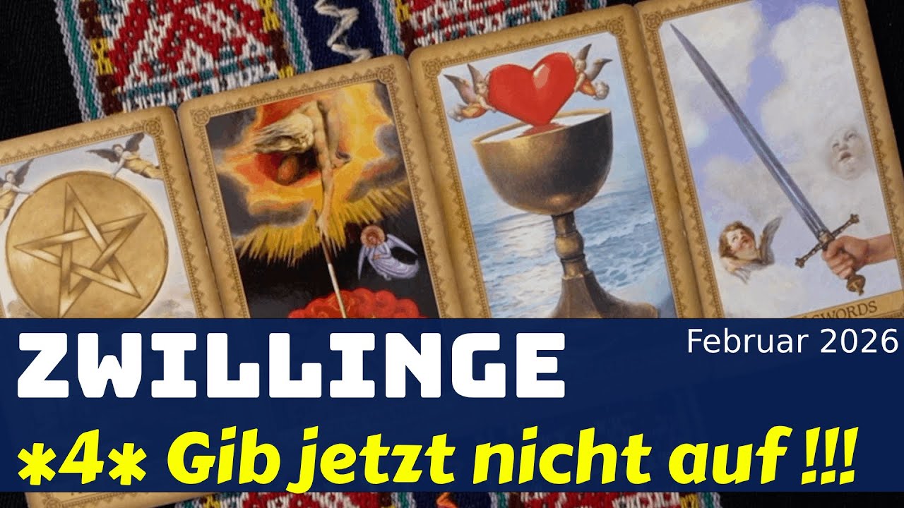 Zwillinge🍀*4* Gib jetzt nicht auf im Februar 2026   Tarot