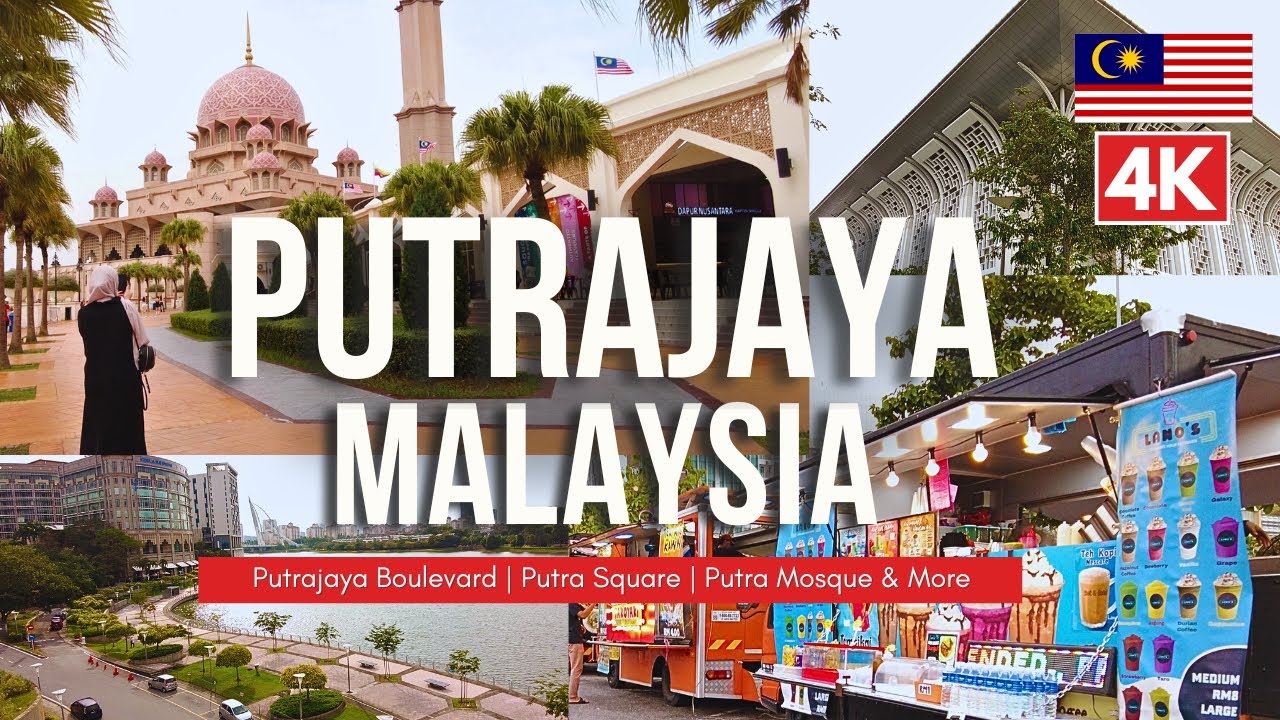 Walking Putrajaya MALAYSIA: Iconic Pink Mosque, Lake Views & HIDDEN GEMS | 4K 🇲🇾