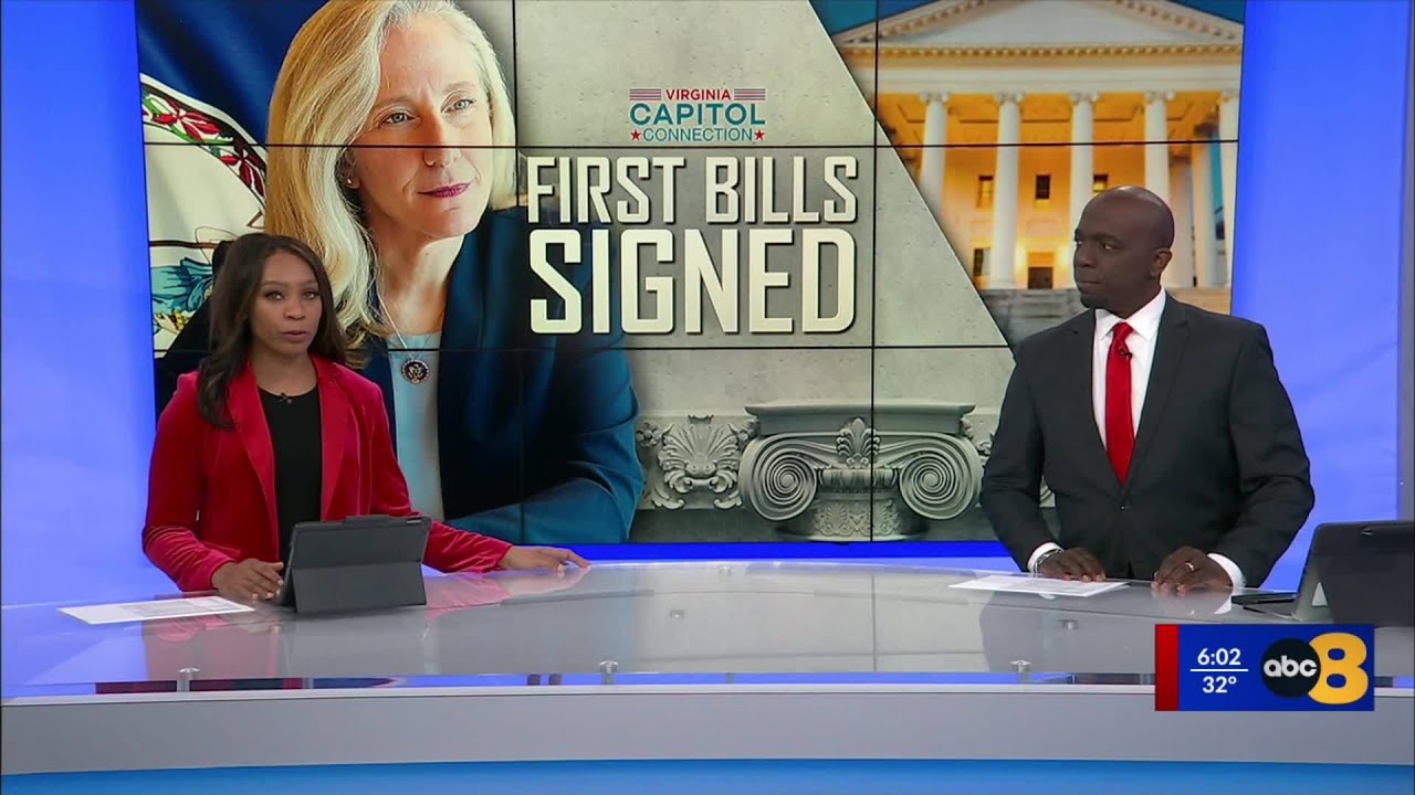 Spanberger signs first bills as governor, sets referendum date for redistricting amendment