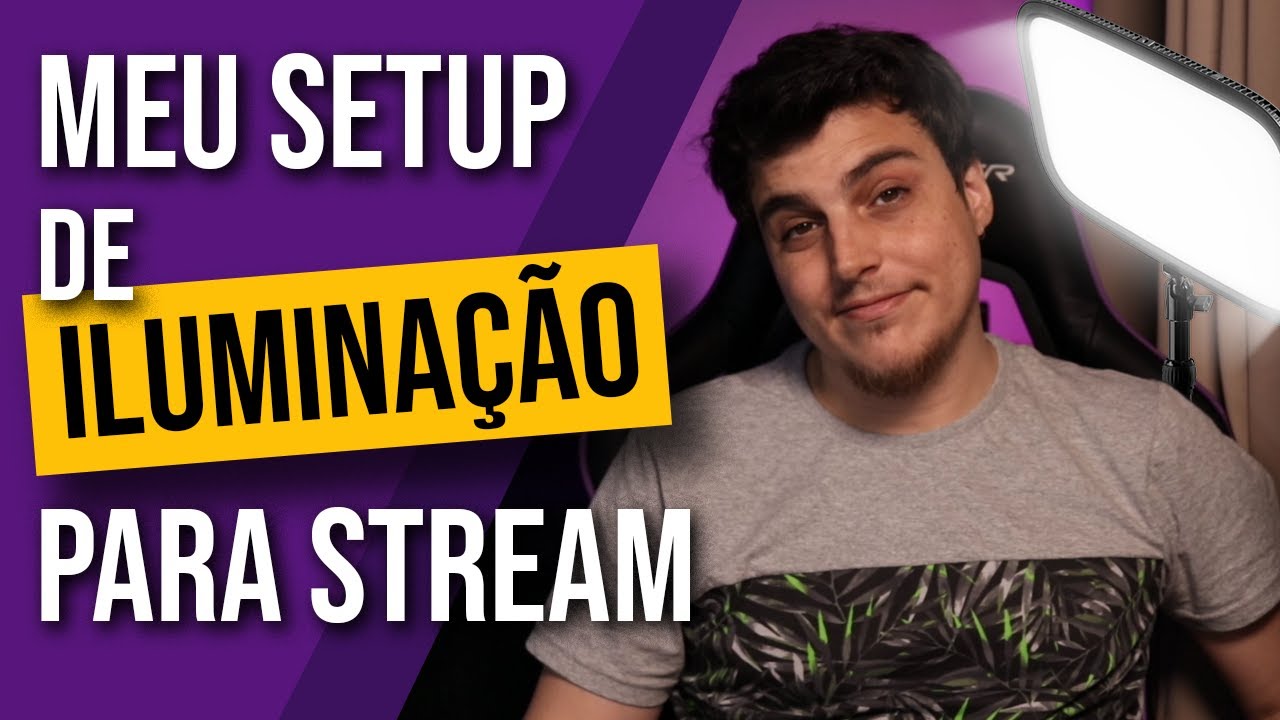 Meu Setup de ILUMINAÇÃO para STREAM! - Iluminação para Lives/Stream