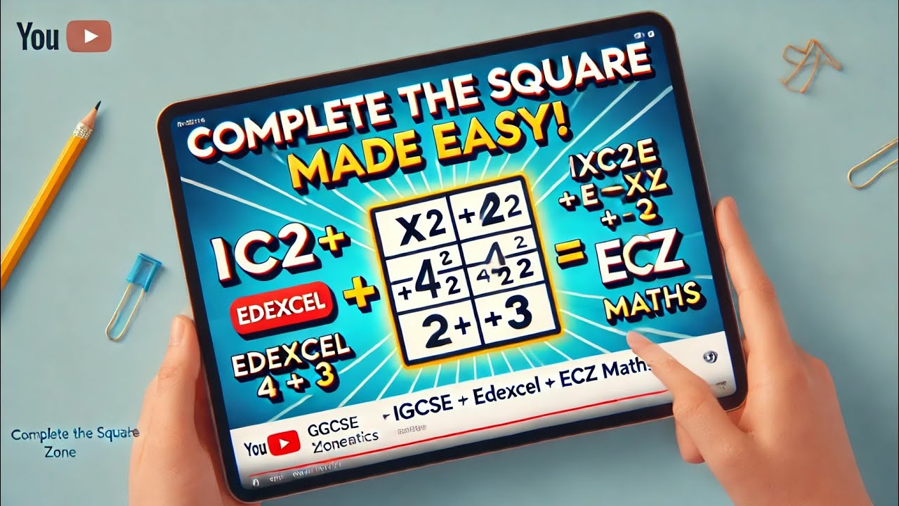 Quadratic Expressions in the Form (x + p)² + q | Completing the Square Made Easy |IGCSE & GCSE Maths