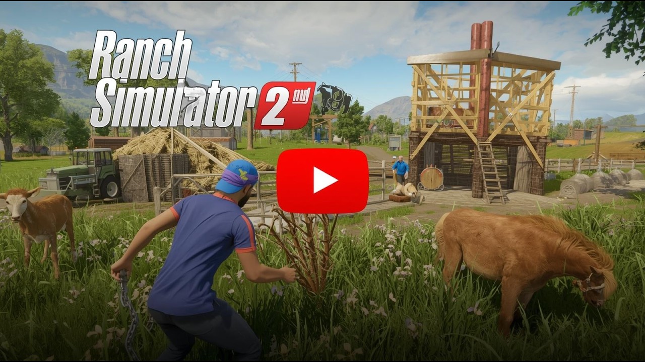 Ranch Simulator Day 2 –Farming Cows, Chickens & Vegetables! Building My Dream Ranch🐄🌽| ProZone Plays